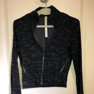 Lulu Lemon Camo Zip Up Sweater